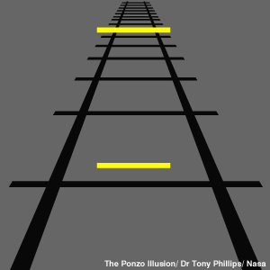 Ponzo illusion