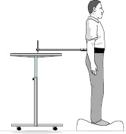 Sway meter, subject on foam