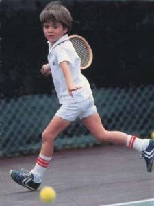 A young Andre Agassi