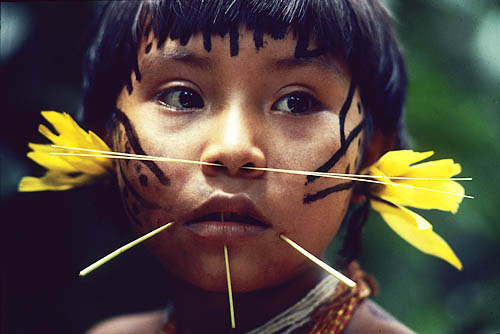 Yanomami Girl by Victor Englebert
